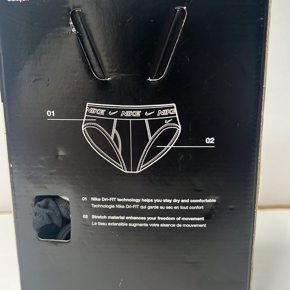 Nike Men`s Everyday Cotton Stretch Briefs 3 Pack - Picture 6 of 7